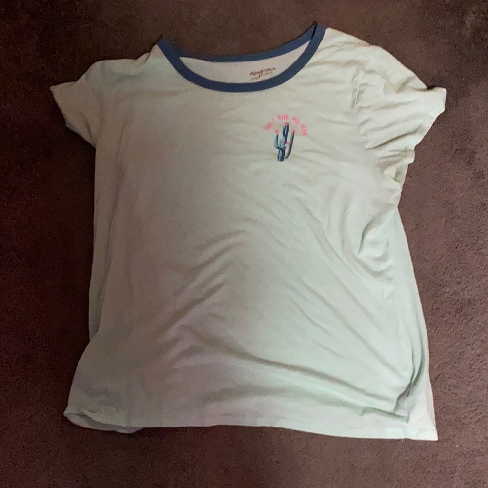 Mint Green Cactus Top